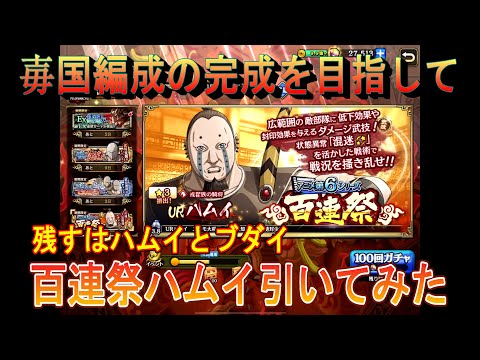 【キングダム乱】百連祭ハムイ引いてみた【キンラン】