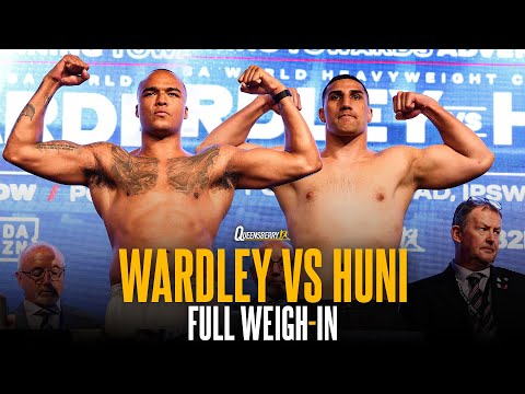 FULL WEIGH-IN! Fabio Wardley vs Justis Huni – Running Towards Adversity  🔵🔴