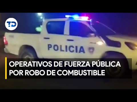 Robo de combustible en Alajuela y Matina; Fuerza Pública detiene a siete personas
