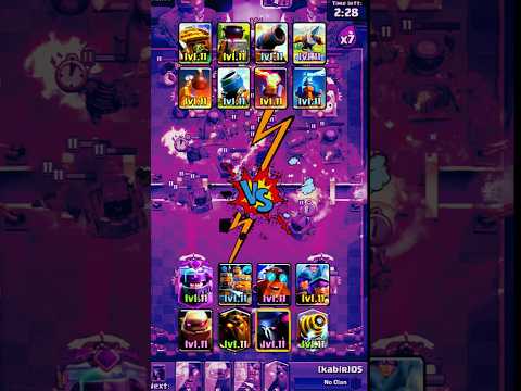 high elixir 💧 cards 🆚️ all  machine & huts 🛖let's  see who can win . 🤔 unexpected ⚔️ #gameshort🎯