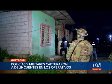 La Fuerza Pública liberó a personas secuestradas en varios allanamientos en el sur de Guayaquil