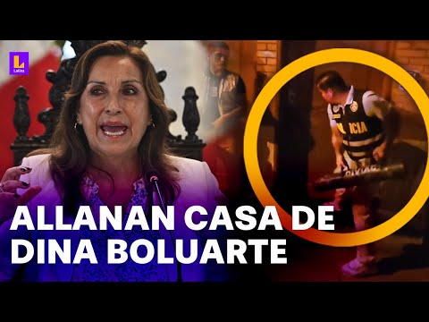 DINA BOLUARTE EN VIVO: MINISTERIO PÚBLICO ALLANA CASA DE LA PRESIDENTA DEL PERÚ