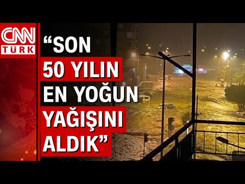 Antalya'da yoğun yağış iki ilçede sele neden oldu, evleri su bastı!