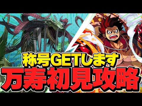 万寿チャレンジ初見挑戦配信！絶対にクリアして称号ゲットするぞ！ 未知の新星【パズドラ】