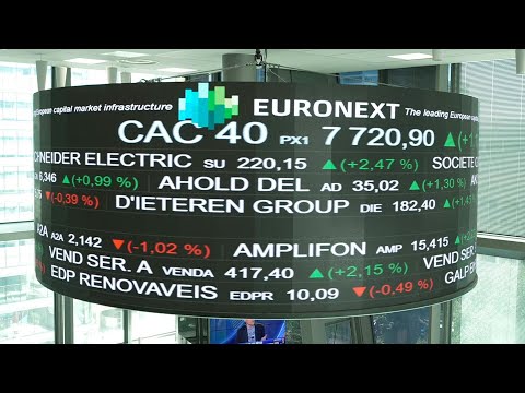 Images: Euronext indices reflect impact of new US tariffs | AFP