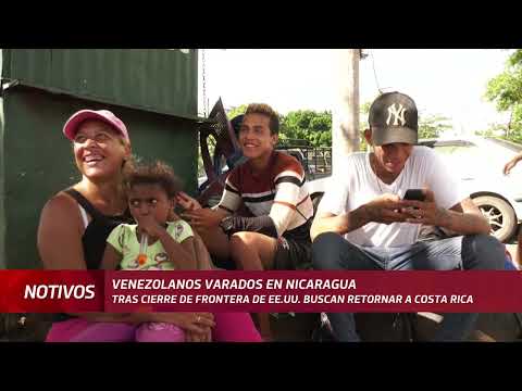 Migrantes venezolanos varados en Nicaragua