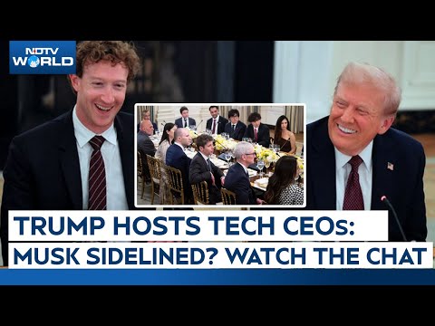 Trump Hosts Tech CEOs For Dinner At White House, Elon Musk Sidelined? Here's What They Talked