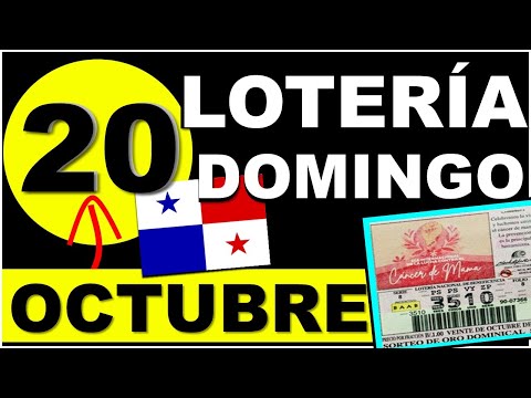 Resultados Sorteo Loteria Domingo 20 de Octubre 2024 Loteria Nacional de Panama Sorteo Hoy Dominical