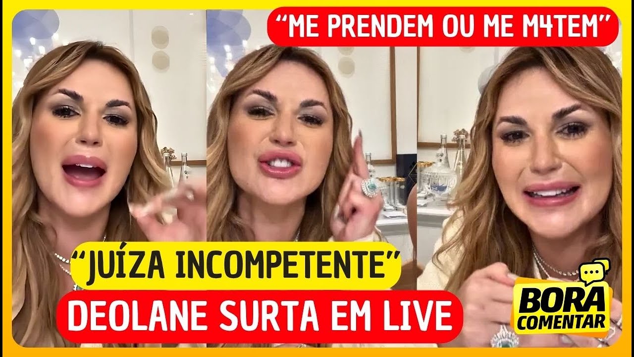 🚨Deolane chora com medo de ser presa novamente e detona justiça do Brasil