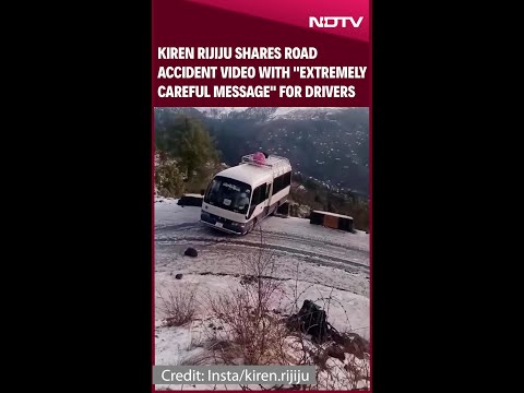 Kiren Rijijiju Shares Road Accident Video With "Extremely Careful Message" For Drivers