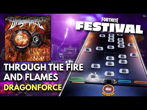 Through the Fire and Flames in Fortnite Festival - First run & reactions