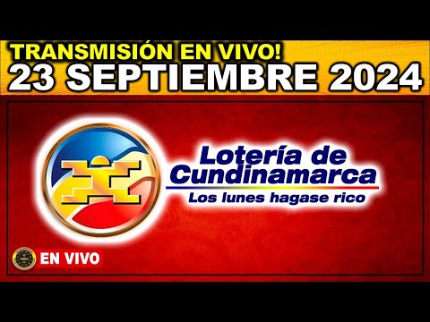 Resultado LOTERIA DE CUNDINAMARCA LUNES 23 de septiembre de 2024