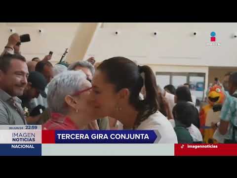 López Obrador y Claudia Sheinbaum encabezan la tercera gira conjunta | Imagen Noticias Fin de Semana