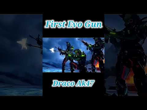 First Evo gun 😊 Draco Ak47 | #shorts #freefire #short #gaming #ff