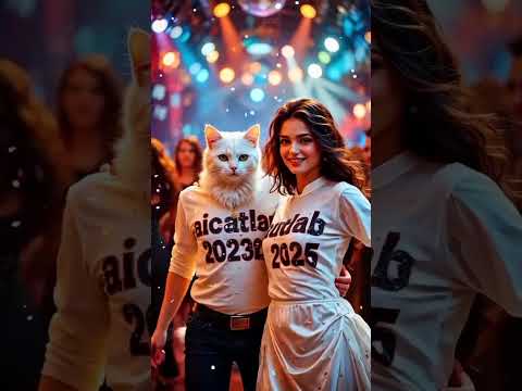 "White Cat’s Epic Dance Moves!"#ai #shorts #aicatlab2025