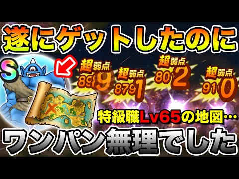 【ドラクエウォーク】念願のこころをゲットしたのに、Lv65地図ワンパンできませんでした…【DQW】