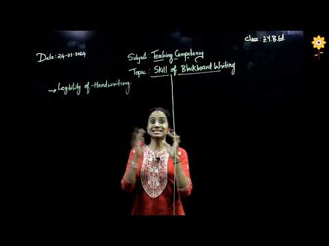 Skill of Blackboard Writing | Prof. Shruti Nair | PCER