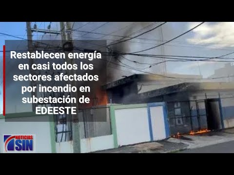 Restablecen servicio eléctrico en Gazcue tras explosión en subestación en Edeeste