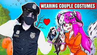 Wearing HALLOWEEN COUPLE COSTUMES with My Best Friend (IT WAS SOO AWKW