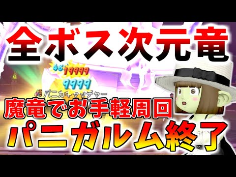 【ドラクエ10】全ボスじげんりゅう化！魔法使い＆竜術士が強すぎてパニガルムが終わってしまった件…【バージョン7.2】