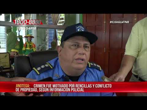 Policía Nacional esclarece muerte homicida de ciudadano en Jinotega - Nicaragua
