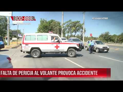 Irrespeto a señal de Alto deja dos lesionadas en Carretera a Masaya - Nicaragua