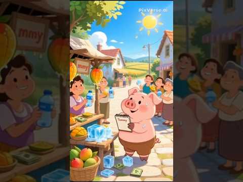 गर्मी में बारफ़ बेचता हुआ चतुर सूअर – मज़ेदार कहानी! ❄️😂