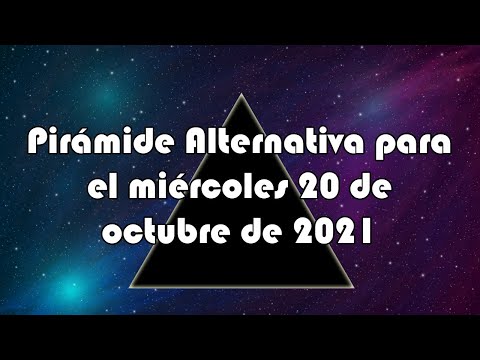 Lotería de Panamá - Pirámide Alternativa para el miércoles 20 de octubre de 2021