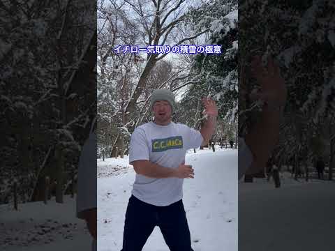 #イチロー 気取りの積雪の極意 #shorts #ゲレンデ #雪遊び #雪