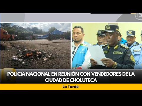 Policía Nacional en reunión con vendedores de la ciudad de Choluteca