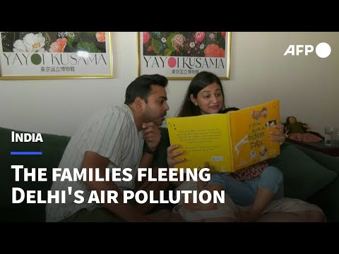 The families fleeing India's capital to escape the toxic smog | AFP