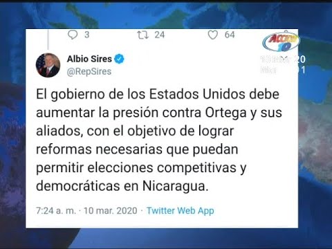 Cámara de Representantes de EEUU  condena violación de DDHH en Nicaragua