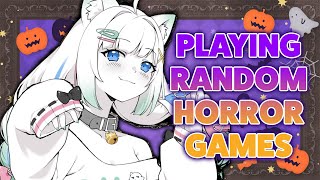 【PLAYING RANDOM HORROR GAMES】spooky games to get us Halloween ready!【M