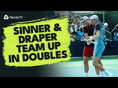 Sinner & Draper Pair Up In Doubles | Montreal 2024 Highlights