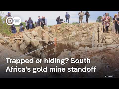 Families urge authorities to rescue illegal gold miners in South Africa | DW News