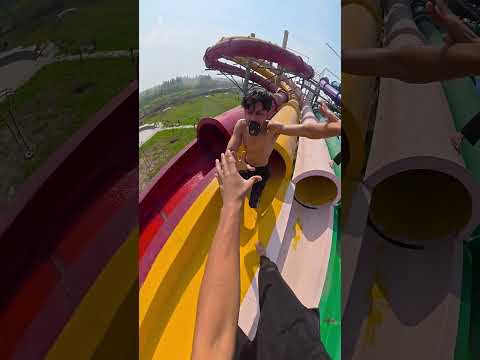 Bela ciao playground parkour waterslides vs waterballoon pov