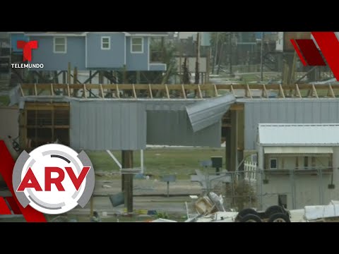 Doce viviendas quedan destruidas por huracán Laura en Luisiana | Al Rojo Vivo | Telemundo