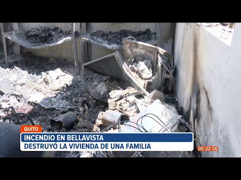 Familia que perdió su casas en Bellavista, norte de Quito, pide ayuda a las autoridades