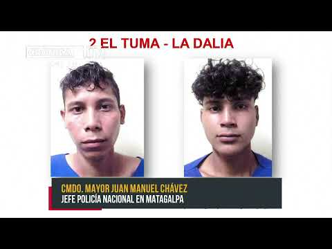 Policía Nacional presenta 14 delincuentes detenidos en Matagalpa - Nicaragua