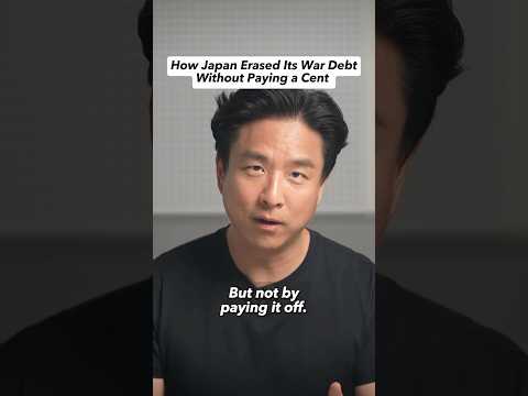 How Japan Erased Its War Debt Without Paying a Cent #shorts