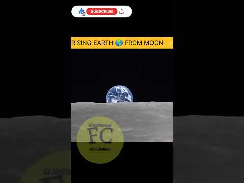 earthrise from moon 🌙#viral #earth #moon #shorts