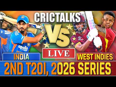 🔴 <strong>Live</strong>: IND vs <strong>WI</strong>, 2ND T20I <strong>Live</strong> Cricket Today, 2026 Series, <strong>Live</strong> Match Commentary, 1st Inn