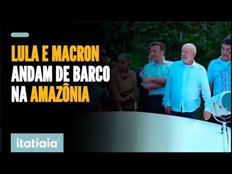 LULA ANDA DE BARCO AO LADO DE MACRON NA AMAZÔNIA DURANTE VISITA A BELÉM