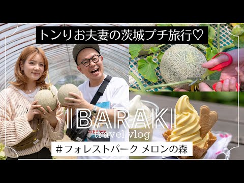 メロン狩りとメロン三昧で至福体験【トンりお夫妻の茨城プチ旅行】