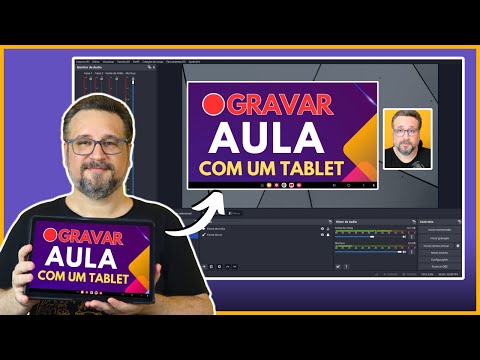 Como Gravar Aulas com Tablet ou Celular no OBS Studio - Tutorial Completo 2024