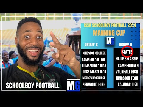 STATHS In Group Of Death!! Jamaica Schoolboy Football 2024 Manning Cup Groups Announced!!