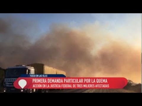 Primera demanda particular por los incendios en las islas Acción judicial de tres mujeres afectadas.