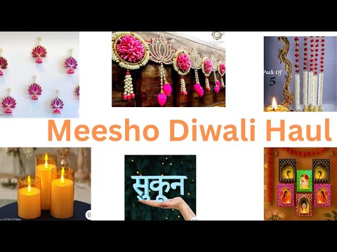Meesho Diwali haul part -1.Affordable Diwali Decoration item budget friendly . 2025 Diwali haul.
