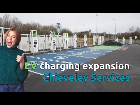 EV charging expansion at Moto Chieveley Services (in January 2024)