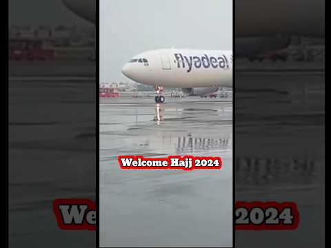 hajj 2024 | 1st flight from kolkata #hajj #shorts #ytshorts